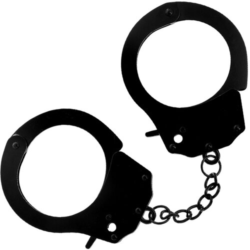 SuperLove Metal Hand Cuffs Black Cene