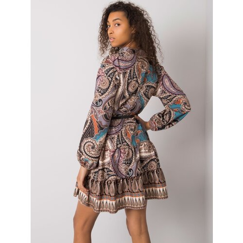 Italy Moda Dress-DHJ-SK-15053.61-black-beige Cene