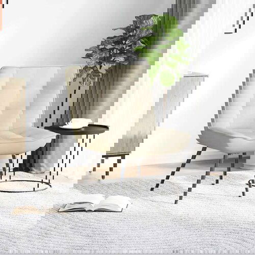 vidaXL Relaksacijski stol Cream 64x74x84 cm Velvet Cene