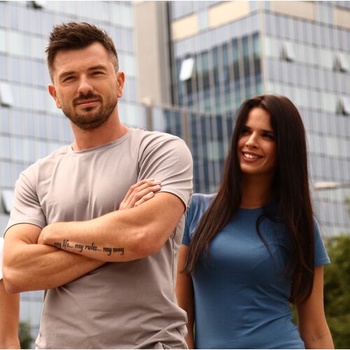 Ženska majica kratki rukav BROKULA NERETVA, plava Slike