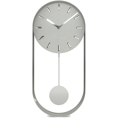 Mebus 12912 grey Quartz Pendulum Clock Slike