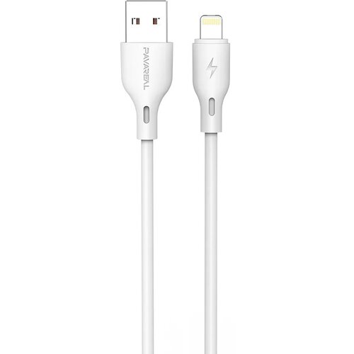  Podatkovni / polnilni kabel USB - Apple Lightning - Pavareal DC186i 6A - 1m - beli Slike