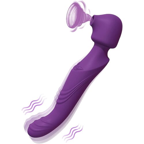 Tracy&amp;amp;#039;s Dog Tracy&amp;amp;#39;s Dog Wand - vodootporan, punjiv, pulsirajući vibrator za masažu (ljubičasti) Slike