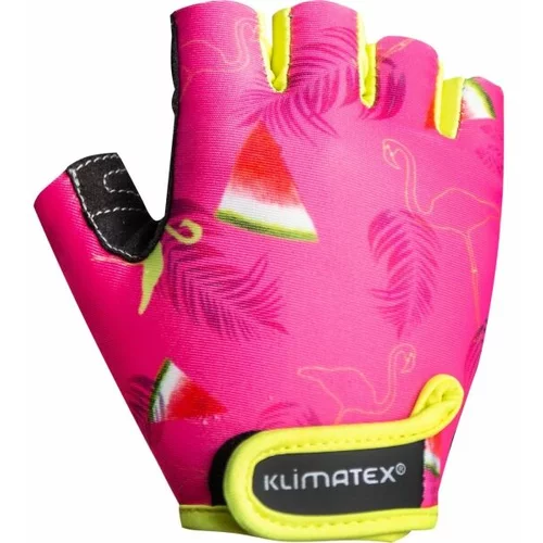 Klimatex ALEDKA Dječje biciklističke rukavice, ružičasta, veličina