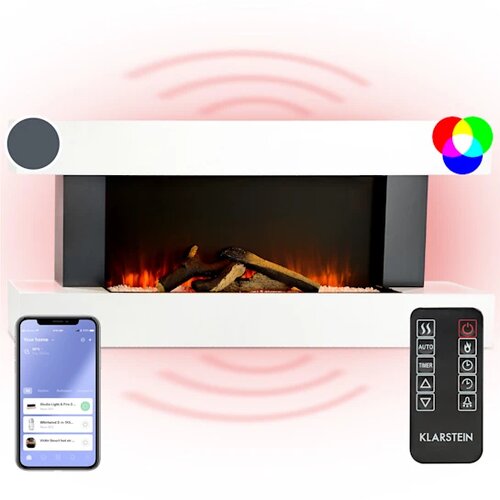 Klarstein Studio Light & Fire 1 Smart, kamin, 1000/2000W, MDF, WiFi Control Cijene