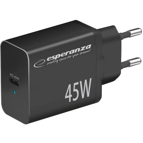 Esperanza polnilec Quick power charger, 45 W, PD, USB-C Cene