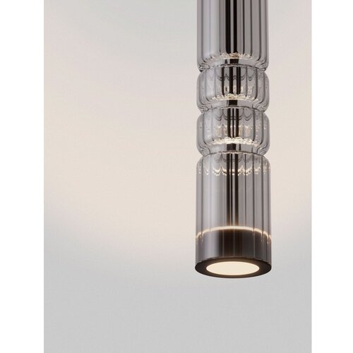Nova Luce Siva staklena LED viseća svjetiljka &amp;oslash; 8 cm Bento &amp;ndash; Slike