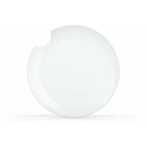 58products Komplet 2 beliih porcelanastih desertnih krožnikov, ø 20 cm