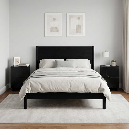  Noćni ormar 2 kom. Crna 33,5 x 34,5 x 50 cm Konstruirano drvo Cijene