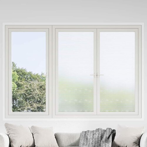 vidaXL Folija za prozore Mutno staklo na pruge 90 x 500 cm PVC Cijene