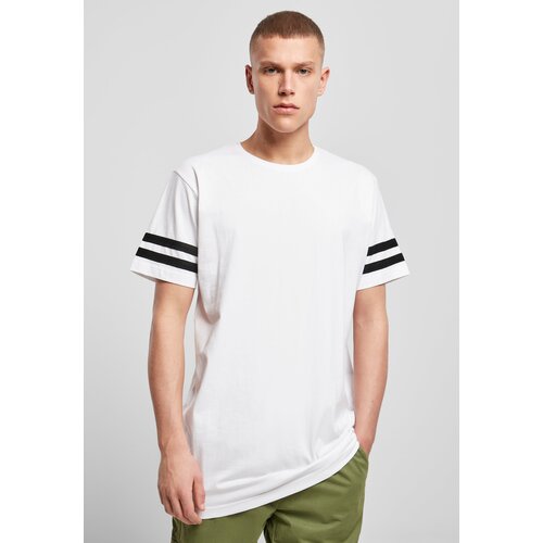 Build Your Brand Plus Size Stripe Jersey T-shirt wht/bl Slike