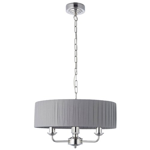  Endon 94394 - Luster na lancu HIGHCLERE 3xE14/40W/230V tamno siva/sjajni hrom Slike