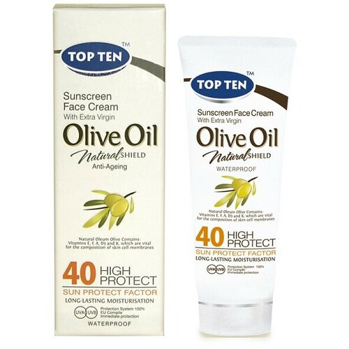 Top Ten sun olive krema za lice spf 40 50 ml Slike