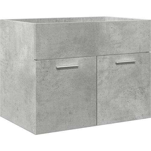  3-dijelni set kupaonskog namje&amp;scaron;taja siva boja betona drveni 60 x 38.5 x 46 cm Slike