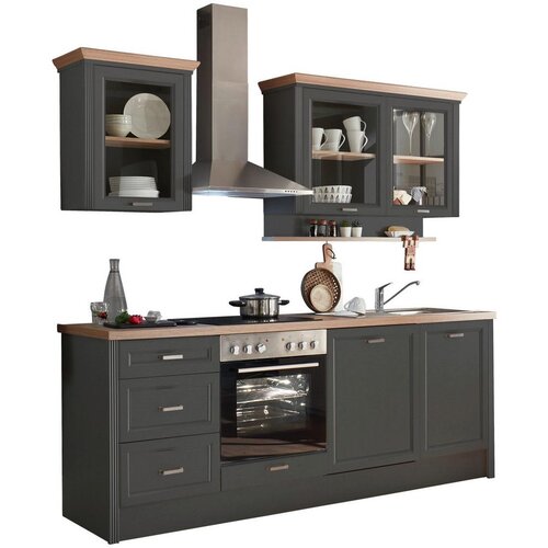 Modern Living Kuhinjski Blok Brez Aparatov Jasmin, Antracit, 235 Cm Slike