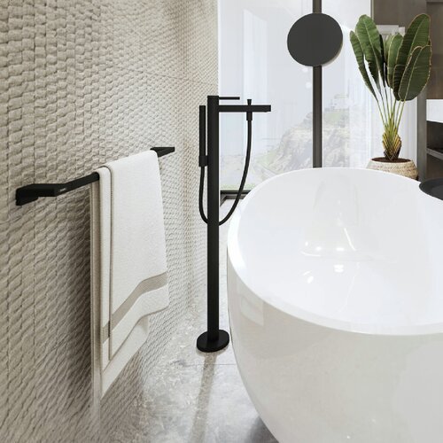 Hansgrohe držač pe&amp;scaron;kira addstoris 64,8CM crni mat 41747670 Slike
