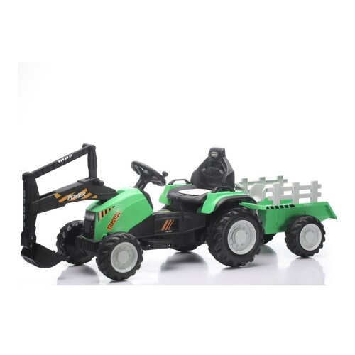 Premium Stil Traktor sa prikolicom i pokretnom ka&amp;scaron;ikom Zeleni ( 13702 ) Slike