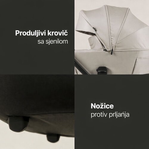 Zopa ko&amp;scaron;ara XL za kolica Move 5 Toffee Brown Slike
