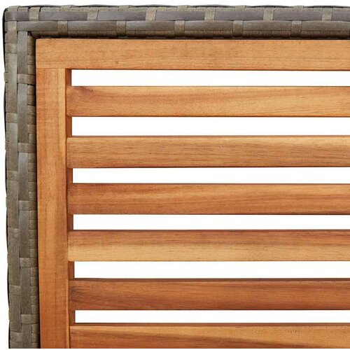  Vanjske Stolice 4 pcs Siva smeđa Slike