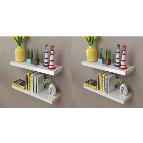  Stenske police 4 kosi 60 cm bele barve, (20621325) Cene