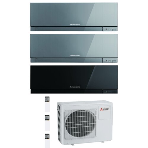 Mitsubishi multi-split klimatska naprava - 3X EF35VG (siva+siva+črna) + zunanja enota MXZ-3F68VF3 Slike