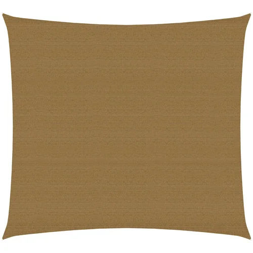 vidaXL Senčno jadro 160 g/m² taupe 3,6x3,6 m HDPE, (20609915)