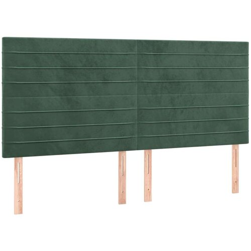  Uzglavlje 4 kom tamnozeleni 90x5x78/88 cm bar&amp;scaron;unasta Slike