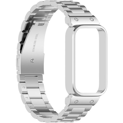 INF pa&scaron;ček iz nerjavečega jekla za xiaomi band 9 active & redmi band 3 silver, (21747661) Cene