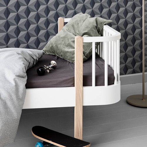 Oliver Furniture&amp;reg; dječji krevetić junior 90x160 white/oak Slike