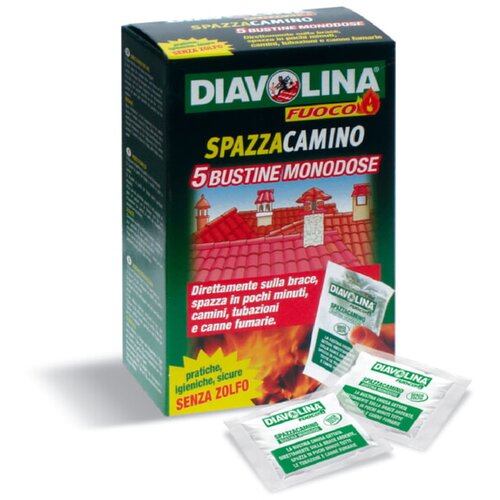 DIAVOLINA prah za čiščenje dimnikov (5 x 50 g) Cene