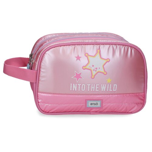 Enso into the wild dečiji neseser sa 2 pregrade - pink Cene