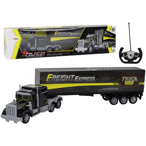 Lean_Toys Tovornjak z daljinskim upravljalnikom RC daljinski upravljalnik sveti 27 MHZ rumena Slike