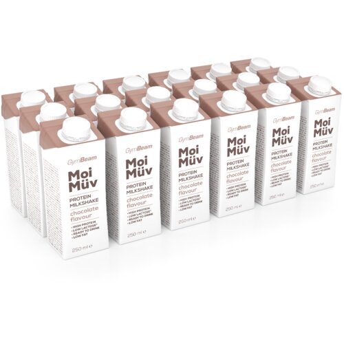 GymBeam proteinski milkšejk MoiMüv 18 x 250 ml  čokolada Cene