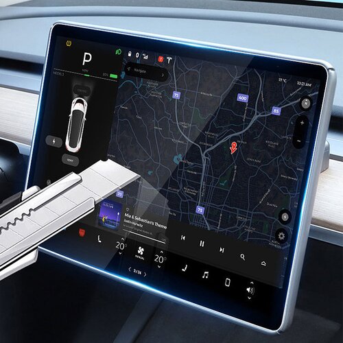 INF Začrvalno steklo za osrednjo konzolo Tesla Model 3 (nova različica), (21685822) Cene