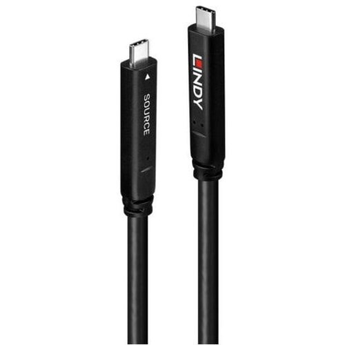 Lindy 43333 USB kabel 10 m USB 3.2 Gen 1 (3.1 Gen 1) USB C Crno Slike