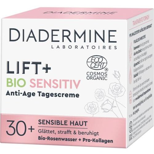 Diadermine Lift+ Bio Sensitiv Anti-Age Day Cream obnavljajuća krema za osjetljivu kožu 50 ml za ženske Slike
