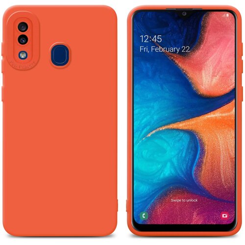  Ohišje, združljiv s Samsungom v tekočini Orange - Zaščitni pokrov iz fleksibilnega silikona TPU, (20603298) Cene