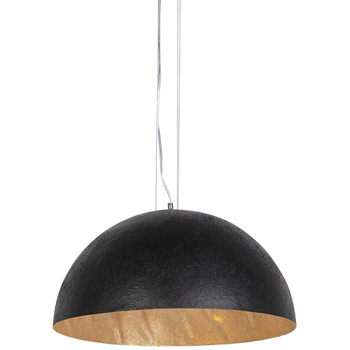 QAZQA Industrijska viseča svetilka črna z zlatom 50 cm - Magna Cene