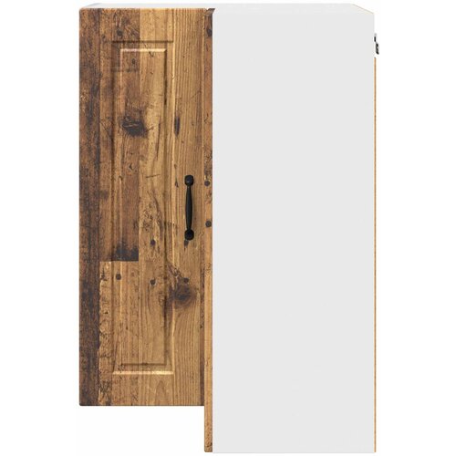  Zidni kutni ormar Staro drvo 57 x 57 x 80 cm Konstruirano drvo Slike