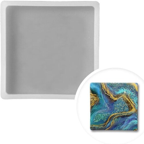  kalup za smolu Pentart 10,5 x 10,5 x 1 cm- kvadratni podmetač 1 kom Cijene