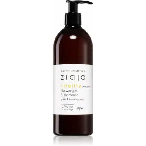 Ziaja Baltic Home Spa Vitality gel za prhanje za obraz, telo in lase 500 ml