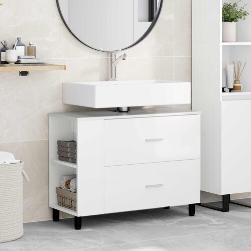  Toaletna jedinica Bijela visokog sjaja 80 x 35 x 60 cm Cijene