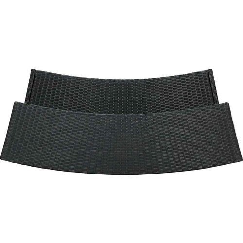  3-dijelni vrtni barski set s jastucima crni Slike