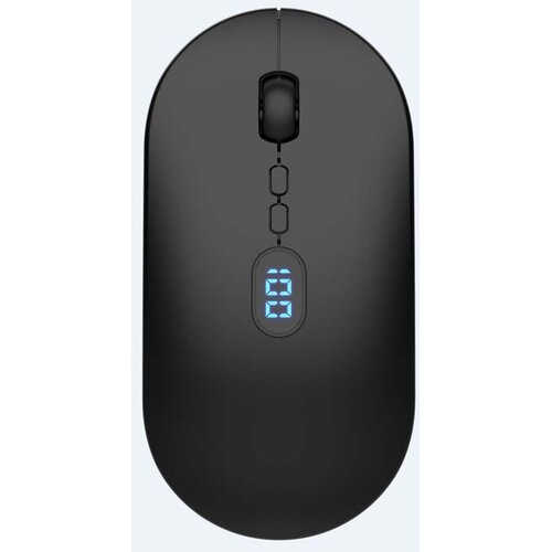 INF Brezžična miška USB Bluetooth z digitalnim zaslonom - 2.4G + Bluetooth Black, (5000091380) Cene