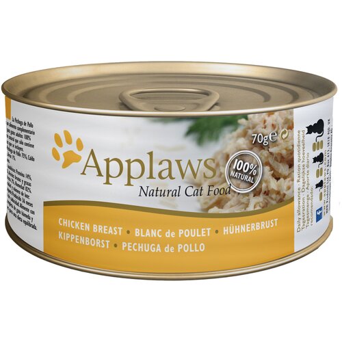 Applaws Varčno pakiranje v bujonu 24 x 70 g - Piščančje prsi Cene