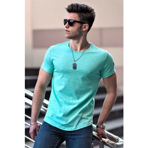 Madmext T-Shirt - Turquoise - Regular fit Slike