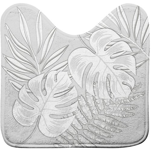 Douceur d intérieur Svetlo siva kopalniška preproga za WC 45x45 cm Amber – Cene