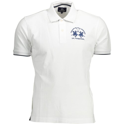 La Martina MEN&amp;amp;#39;S WHITE SHORT SLEEVED POLO SHIRT Slike