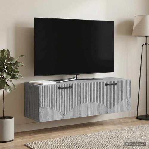  ormar za zid Siva sonoma 98 x 31 x 30 cm Konstruirano drvo Slike