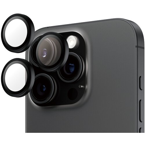PanzerGlass PANZER iPhone 16 Pro/16 Pro Max Black za&amp;scaron;čitna stekla za kamero, (21414608) Slike